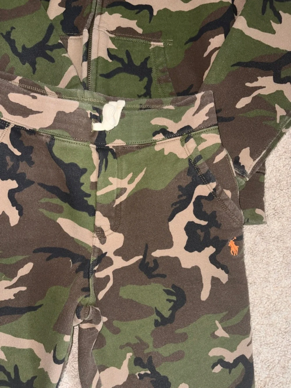 Polo by Ralph Lauren Kids Camouflage Hoodie & Joggers - Green - Picture 3 of 4